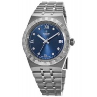 Réplique Montre unisexe Tudor en acier inoxydable avec cadran bleu royal et diamant M28400-0007