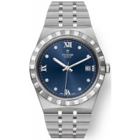 Réplique Montre unisexe Tudor en acier inoxydable avec cadran bleu royal et diamant M28500-0006