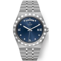 Réplique Montre unisexe Tudor en acier inoxydable avec cadran bleu royal et diamant M28600-0006