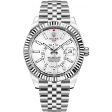 Réplique Montre Rolex Sky-Dweller pour homme à cadran blanc M326934-0002