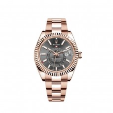 Réplique Montre pour homme Rolex Sky-Dweller 42 mm avec cadran ardoise en or rose M326935-0007