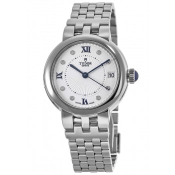 Réplique Montre Tudor Clair De Rose 34 mm avec cadran blanc en acier inoxydable pour femme M35800-0004