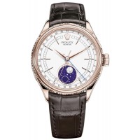 Réplique Montre pour homme Rolex Cellini Moonphase en or Everose 18 carats M50535-0002