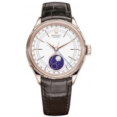 Réplique Montre pour homme Rolex Cellini Moonphase en or Everose 18 carats M50535-0002