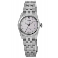 Réplique Tudor Glamour Date Argent Cadran serti de diamants Montre unisexe en acier inoxydable M51000-0004