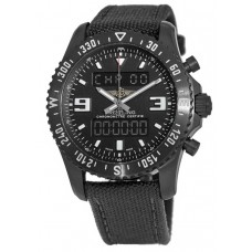 Réplique Breitling Professional Chronospace Militaire Acier Noir Numérique &amp; Montre analogique pour hommes M78367101B1W1-PO