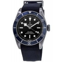 Réplique Montre Tudor Black Bay 41 pour homme, cadran noir, bracelet en tissu bleu, M79230B-0006