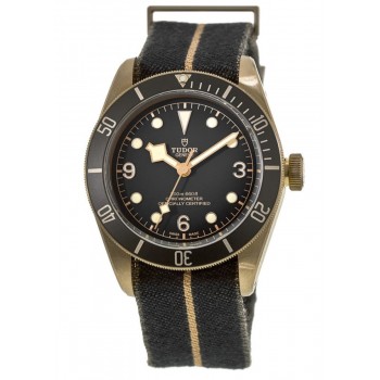 Réplique Montre Tudor Black Bay Bronze Gris Cadran Bracelet Cuir Homme M79250BA-0002