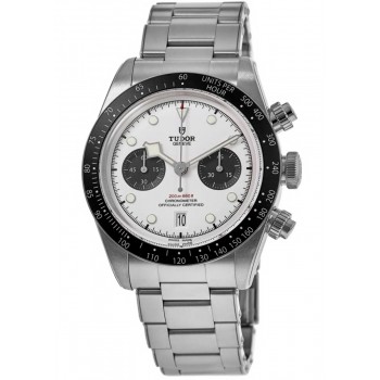 Réplique Montre Tudor Black Bay 41 Chrono pour homme en acier avec cadran blanc M79360N-0002