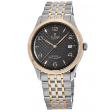 Réplique Montre pour homme Tudor 1926 39 mm avec cadran noir en or rose et acier inoxydable M91551-0003