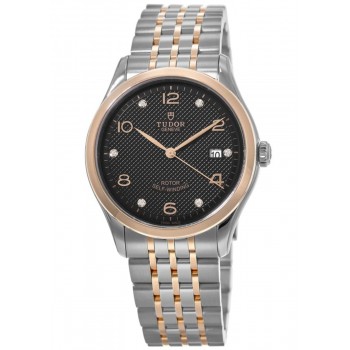 Réplique Montre pour homme Tudor 1926 39 mm en or rose et acier avec cadran noir M91551-0004