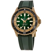 Réplique Montre Breitling Superocean Automatic 42 avec cadran vert et bracelet en caoutchouc pour homme N17375201L1S1