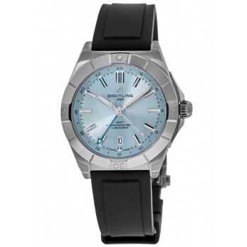 Réplique Montre Breitling Chronomat Automatique GMT 40 Cadran Bleu Bracelet En Caoutchouc Pour Homme P32398101C1S1