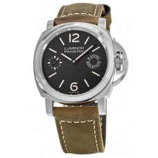 Réplique Montre Panerai Luminor Marina 8 Days Acciaio pour homme avec bracelet en cuir de 44 mm PAM00590