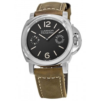 Réplique Montre Panerai Luminor Marina 8 Days Acciaio pour homme avec bracelet en cuir de 44 mm PAM00590