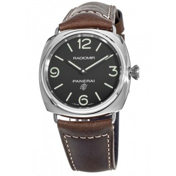 Réplique Montre Panerai Radiomir Base Logo 45 mm pour homme avec cadran noir PAM00753