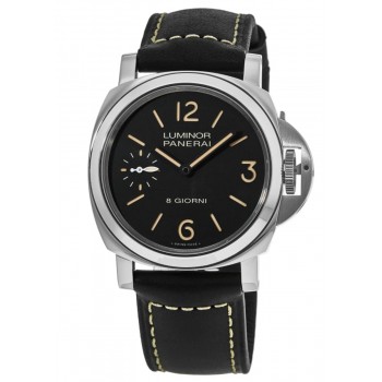 Réplique Montre Panerai Luminor Base 44 mm pour homme en acier avec cadran noir PAM00915