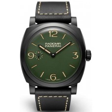 Réplique Montre Panerai Radiomir pour homme avec cadran vert et bracelet en cuir de 42 mm PAM00997