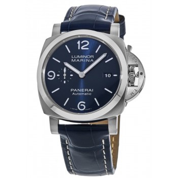 Réplique Montre Panerai Luminor Marina automatique 44 mm avec cadran bleu pour homme PAM01313