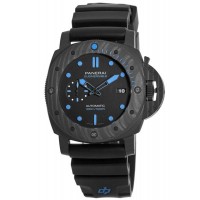 Réplique Montre pour homme Panerai Submersible 47 mm Carbotech automatique avec bracelet en caoutchouc PAM01616