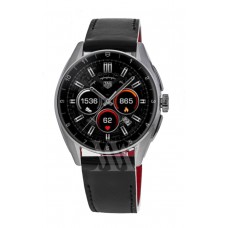 Réplique Tag Heuer Connected Calibre E4 - Montre pour homme avec cadran noir et bracelet en cuir de 42 mm SBR8010.BC6608