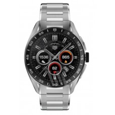 Réplique Tag Heuer Connected Calibre E4 - Montre pour homme en acier à cadran noir de 45 mm SBR8A10.BA0616