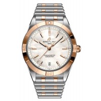 Réplique Montre pour femme Breitling Chronomat Automatic 36 avec cadran en nacre en or rose et acier U10380101A2U1