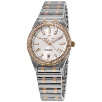 Réplique Breitling Chronomat Quartz 32 Or Rose &amp; Montre Femme Acier Diamant U77310591A1U1