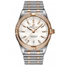 Réplique Breitling Chronomat Quartz 32 Or Rose &amp; Montre Femme Acier Diamant U77310591A2U1