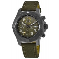 Réplique Montre Breitling Avenger Chronograph 45 Night Mission pour homme avec cadran vert titane noir V13317101L1X1