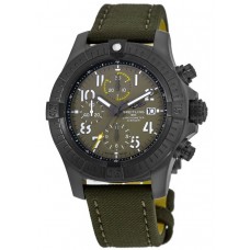 Réplique Montre Breitling Avenger Chronograph 45 Night Mission avec cadran vert et boîtier en titane pour homme V13317101L1X2