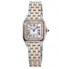 Réplique Cartier Panthère de Cartier Petite montre pour femme en acier et or rose 18 carats W3PN0006