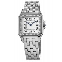 Réplique Montre Cartier Panthère de Cartier en acier diamant moyen pour femme W4PN0008