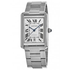 Réplique Montre Cartier Tank Solo automatique en acier pour homme W5200028