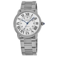 Réplique Cartier Ronde Solo Automatique Grande montre pour homme en acier inoxydable W6701011