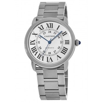 Réplique Cartier Ronde Solo Automatique Grande montre pour homme en acier inoxydable W6701011