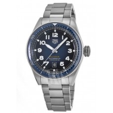 Réplique Montre pour homme Tag Heuer Autavia Calibre 5 Chronomètre 42 mm Cadran bleu WBE5116.EB0173