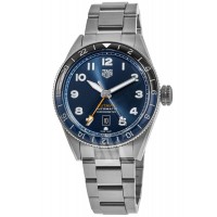 Réplique Montre pour homme Tag Heuer Autavia COSC GMT Batman en acier à cadran bleu WBE511A.BA0650