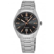 Réplique Montre pour homme Tag Heuer Carrera automatique en acier avec cadran noir et or rose WBN2113.BA0639