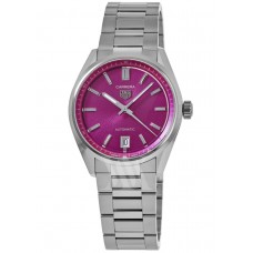 Réplique Montre pour femme Tag Heuer Carrera automatique 36 mm en acier avec cadran rose WBN2313.BA0001