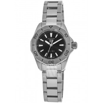 Réplique Montre pour femme Tag Heuer Aquaracer à quartz avec cadran noir en acier WBP1410.BA0622