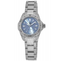 Réplique Montre pour femme Tag Heuer Aquaracer à quartz avec cadran bleu en acier WBP1415.BA0622