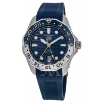 Réplique Montre pour homme Tag Heuer Aquaracer Professional 300 avec cadran bleu et bracelet en caoutchouc WBP2010.FT6198