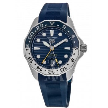 Réplique Montre pour homme Tag Heuer Aquaracer Professional 300 avec cadran bleu et bracelet en caoutchouc WBP2010.FT6198