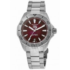 Réplique Montre pour homme Tag Heuer Aquaracer Professional 200 en acier avec cadran rouge rubis WBP2114.BA0627