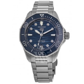 Réplique Montre pour femme Tag Heuer Aquaracer Professional 300 en acier avec cadran bleu diamant WBP231B.BA0618-PO