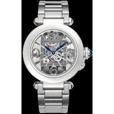 Réplique Montre Homme Cartier Pasha De Cartier Cadran Squelette Acier WHPA0007