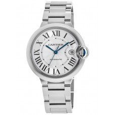 Réplique Montre Cartier Ballon Bleu 40 mm automatique cadran argenté en acier pour homme WSBB0040