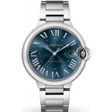 Réplique Montre Cartier Ballon Bleu de Cartier cadran bleu en acier pour homme WSBB0061