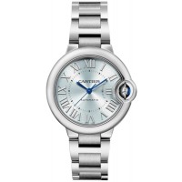 Réplique Montre Cartier Ballon Bleu de Cartier cadran bleu en acier pour homme WSBB0062